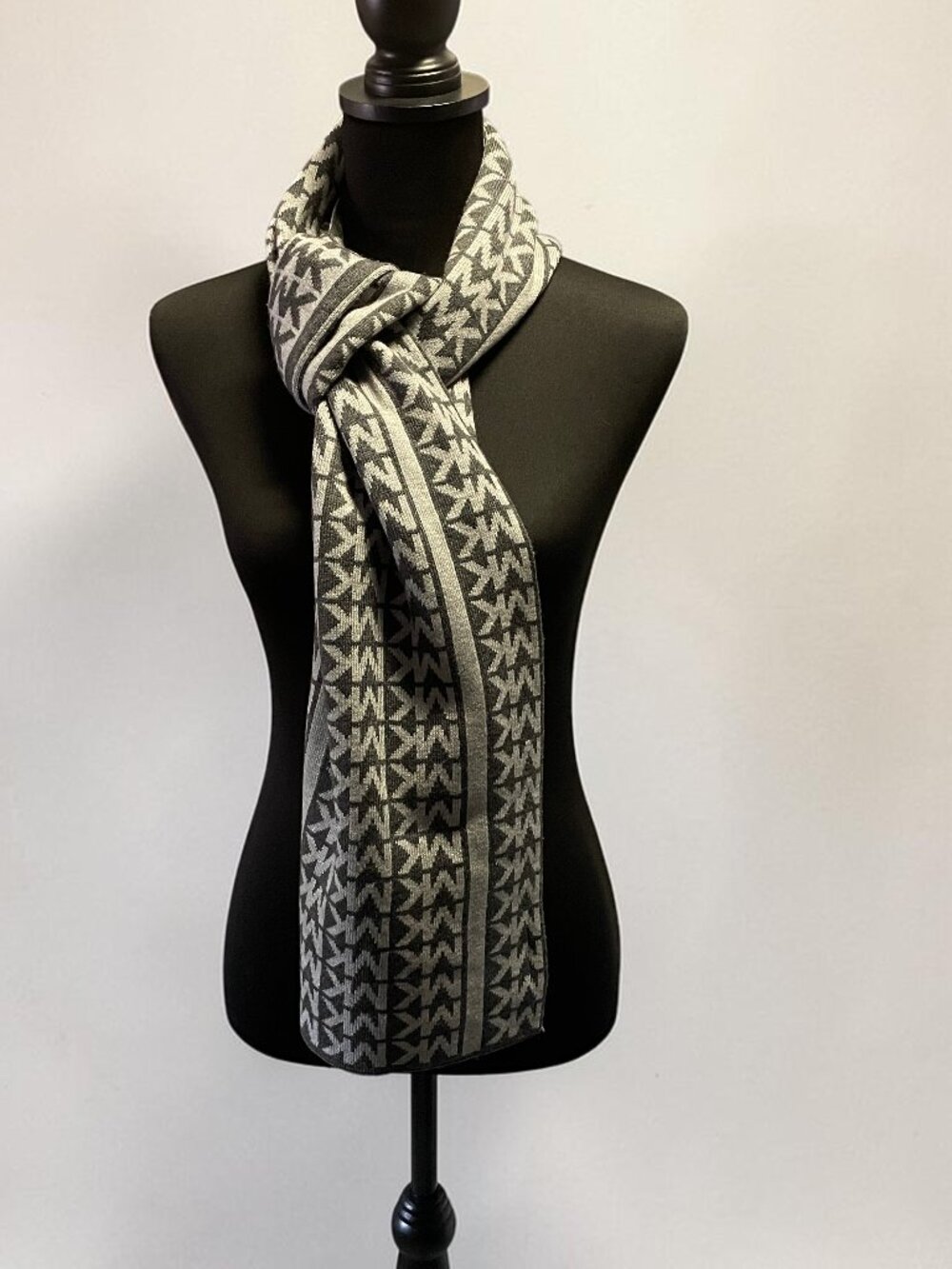 Michael Kors MK Metallic Logo Reversible Scarf